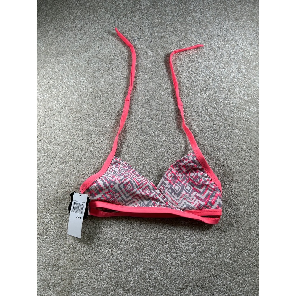 Route 101 Sport Women's Coral Padded Triangle Bikini Top P/S‎